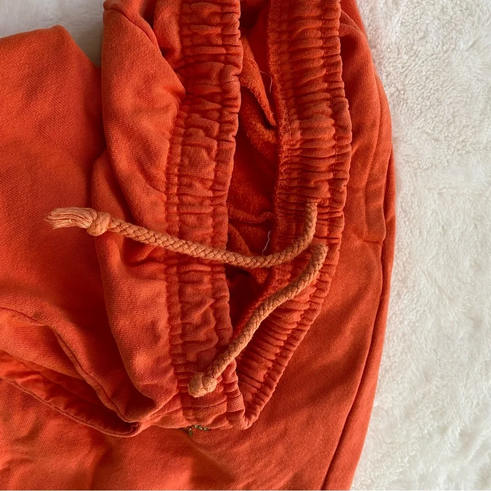 1-800-BOYS-LIE Orange 100% Cotton Sweatpants w/ Rainbow Angel Sequin Bling M - Picture 13 of 15